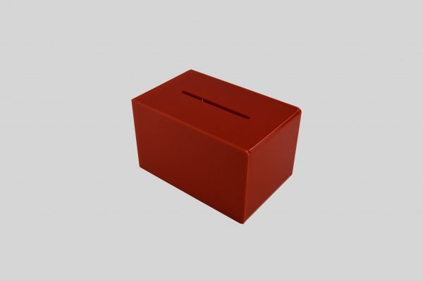 Small Ballot Comments Collection Suggestion Box Red