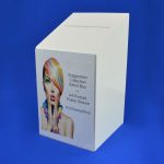 Large Ballot / Collection / Suggestion Box White Perspex