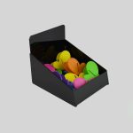 Counter Retail Storage Basket Black