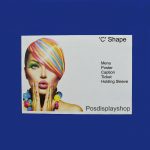 Landscape Clear PVC 'C' Shape Menu / Poster Holder