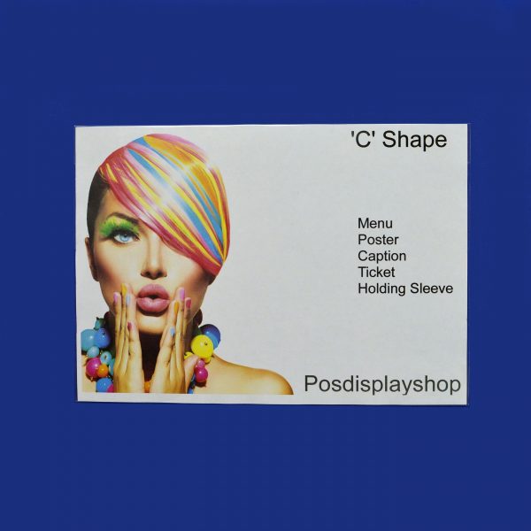 landscape pvc 'c' shape Landscape Clear PVC 'C' Shape Menu / Poster Holder