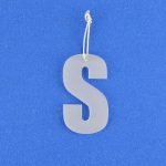 Hanging Decoration / Letter / Initial Frosted Acrylic