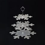 Christmas Snowflake Frozen Afternoon Tea Cup Cake Stand Frosted Acrylic