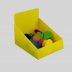 Counter Retail Storage Basket Yellow