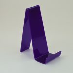 Acrylic Book Stand / Tablet Holder with Lip Purple