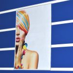 Portrait Clear PVC Slatwall Menu / Poster Holder / Display