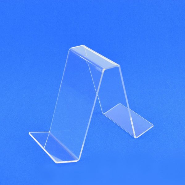 acrylic double sided book stand Double sided Book Stand without lip Clear Acrylic