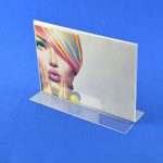 Landscape Double sided Poster / Price List / Menu Holder Clear Acrylic