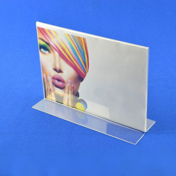 landscape acrylic double sided menu holder Landscape Double sided Poster / Price List / Menu Holder Clear Acrylic