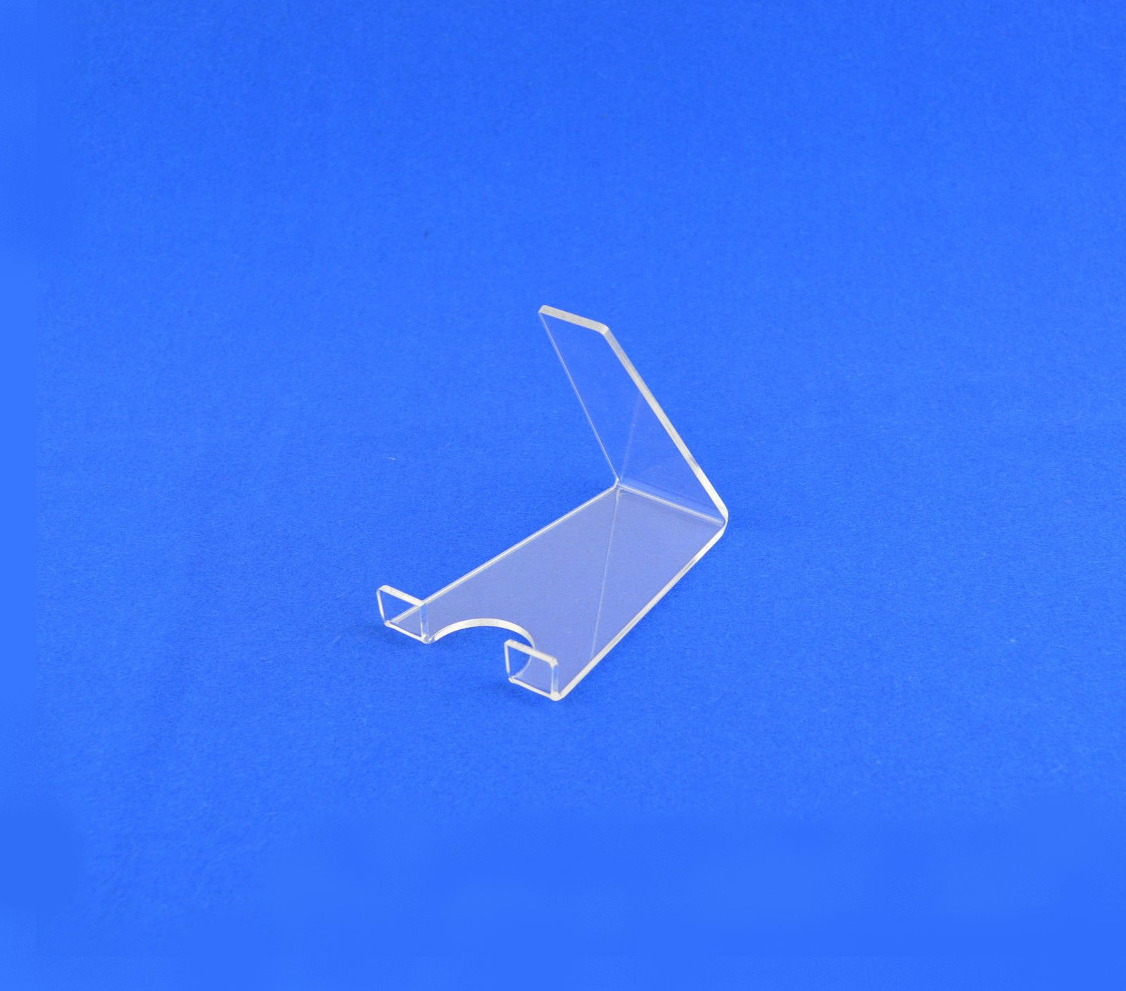 PDS8276 plate / book stand front Plate / Book Stand / Holder with Lip Clear Acrylic