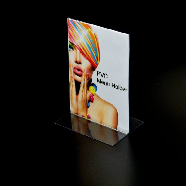 Portrait Clear PVC Double sided Poster / Price List / Menu Holder