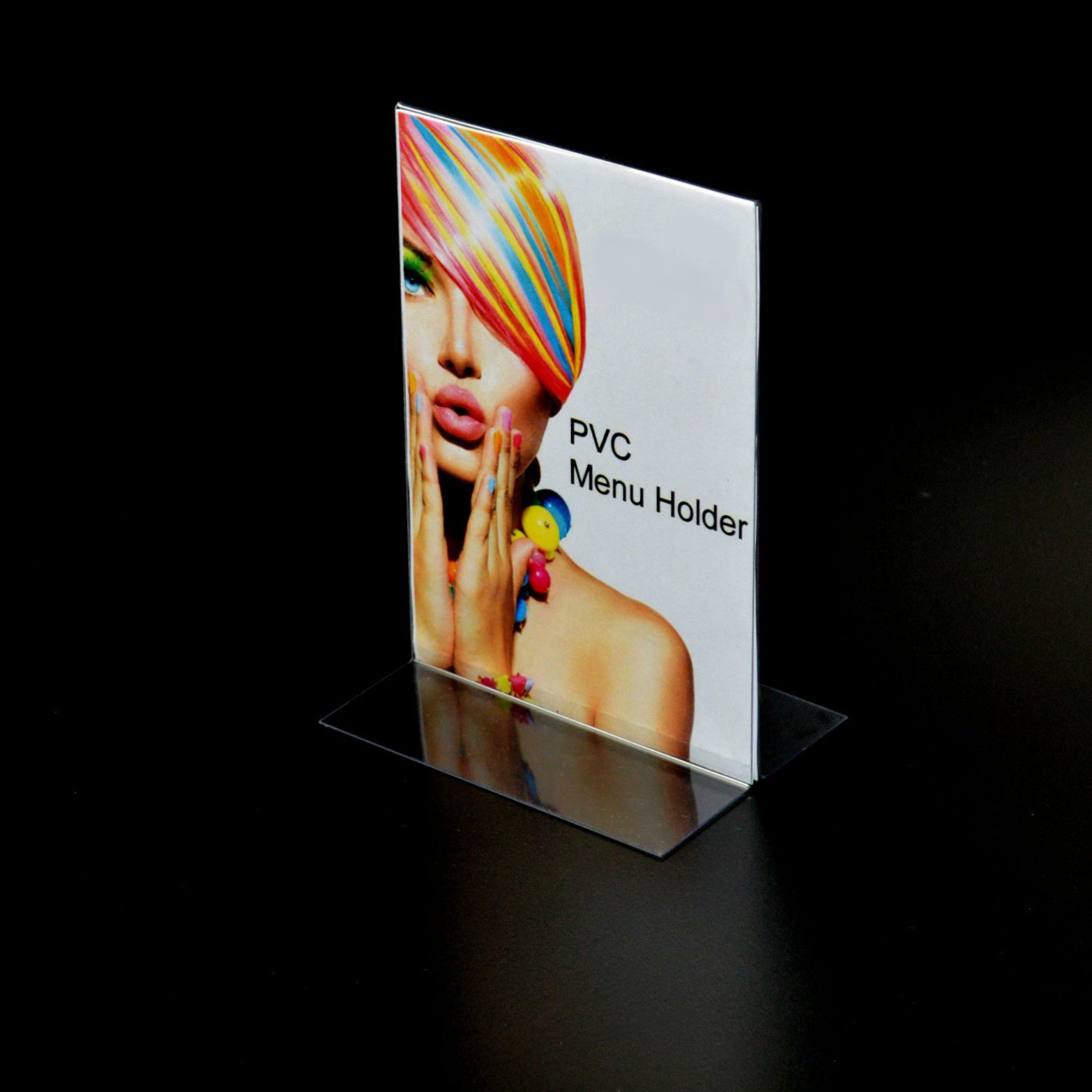 Portrait Clear PVC Double sided Poster / Price List / Menu Holder