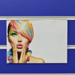 Landscape Clear PVC Slatwall Menu / Poster Holder / Display
