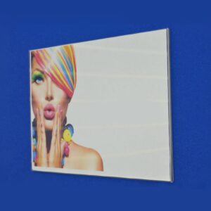 Landscape Clear Plastic 'U' Shape Wall Mountable Sign / Menu / Price List / Poster Holder - 100% Recyclable!