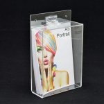 Wall Mountable A5 Portrait Leaflet Holder Clear Acrylic