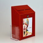 Lockable Collection Box / Suggestion Box Red