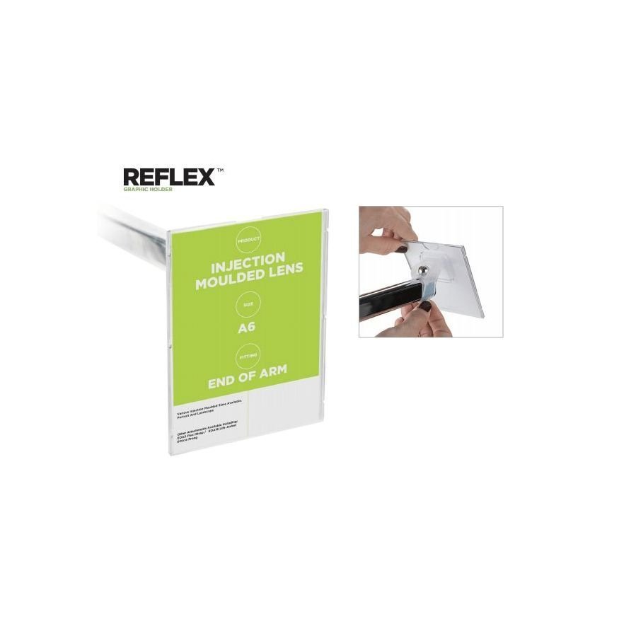 A6 end of arm price holder A6 Portrait End of Arm Clothes Rail Display Price Holder.