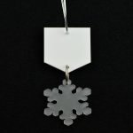 Frosted Snowflake Hanging Decoration
