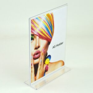 SALE! A5 Portrait Double sided Poster / Sign / Price List / Menu Holder / Display - Pack of 10 - Acrylic - 100% Recyclable!